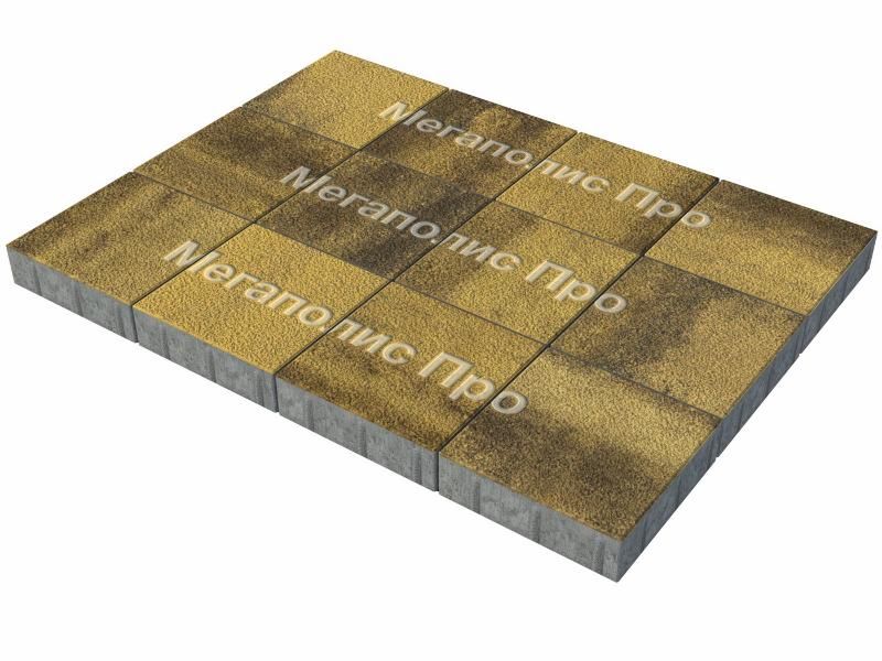 Тротуарные плиты Выбор Квадрат Б.1.К.6 300х300х60 мм Листопад Гранит Янтарь фото 3