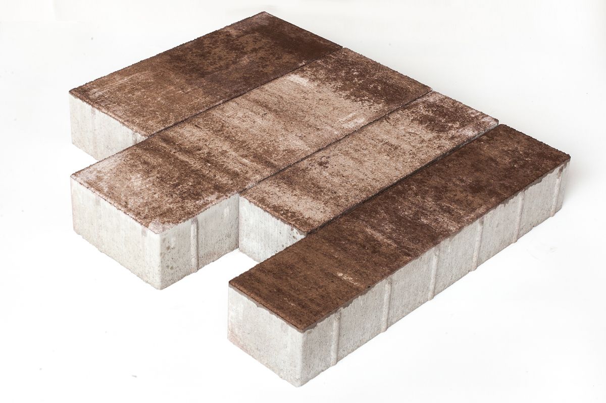 Тротуарная плитка Выбор Паркет мультиформатный Б.9.Псм.8 80 мм Листопад Хаски фото 3