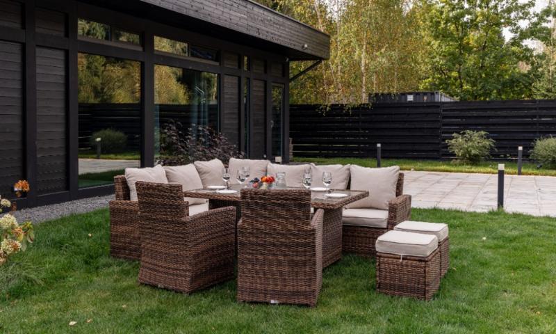 Угловой комплект Zorro Plus Double Royal Family из искусственного ротанга, цвет коричневый фото 6