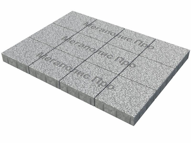 Тротуарные плиты Выбор Квадрум Б.6.К.8 400х400х80 мм Стоунмикс Бело-черный фото 3