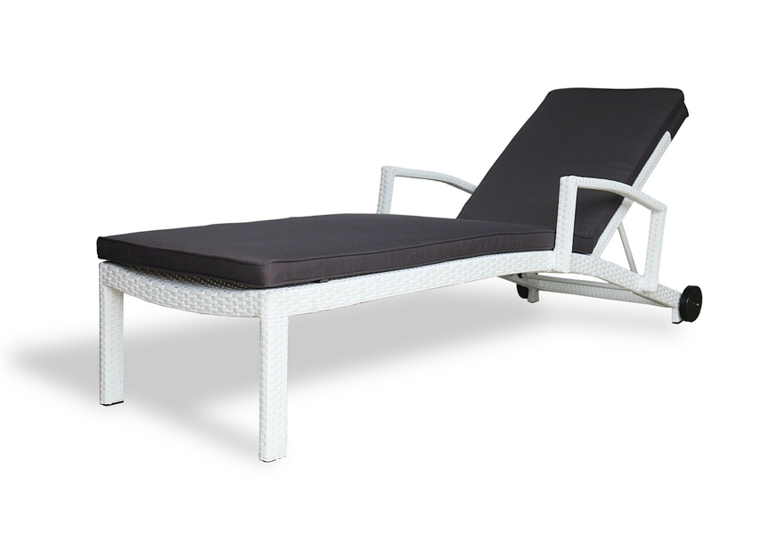 Плетеный шезлонг MILANO белый Joygarden фото 1