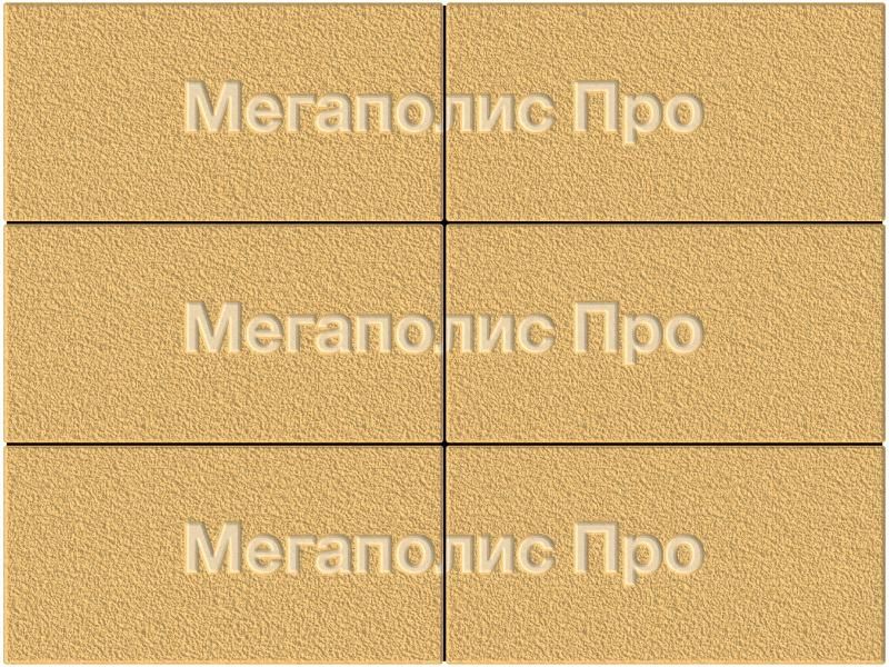 Тротуарная плитка Выбор Прямоугольник Б.5.П.10 600х300х100 мм Желтый Гранит фото 4
