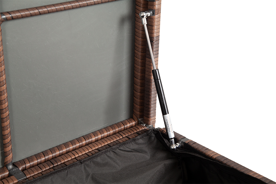 Порту сундук водонепроницаемый из искусственного ротанга, цвет коричневый фото 4