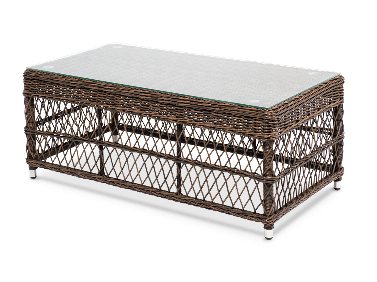 Гранд Латте стол журнальный из искусственного ротанга, цвет коричневый фото 1