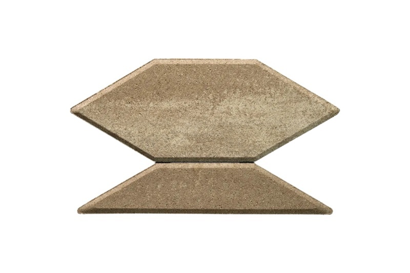 Тротуарная плитка Braer Карат 80 мм ColorMix цвет Миндаль фото 1