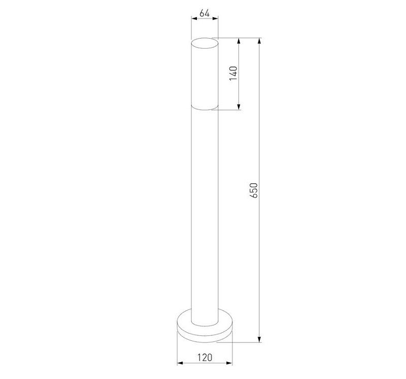 Уличный светильник Elektrostandard IP54 1419 TECHNO чёрный фото 5