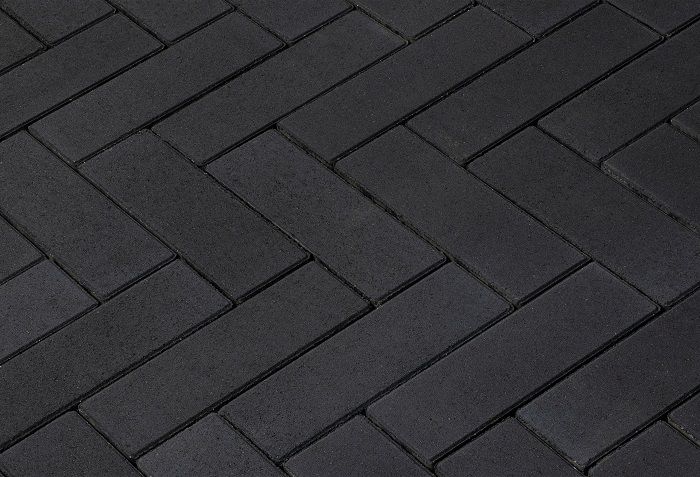 Тротуарная плитка 342 механический завод Паркет 240x80x60мм Черный фото 1