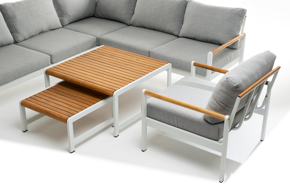 Лаунж зона из алюминия MAYA L белая Joygarden фото 3