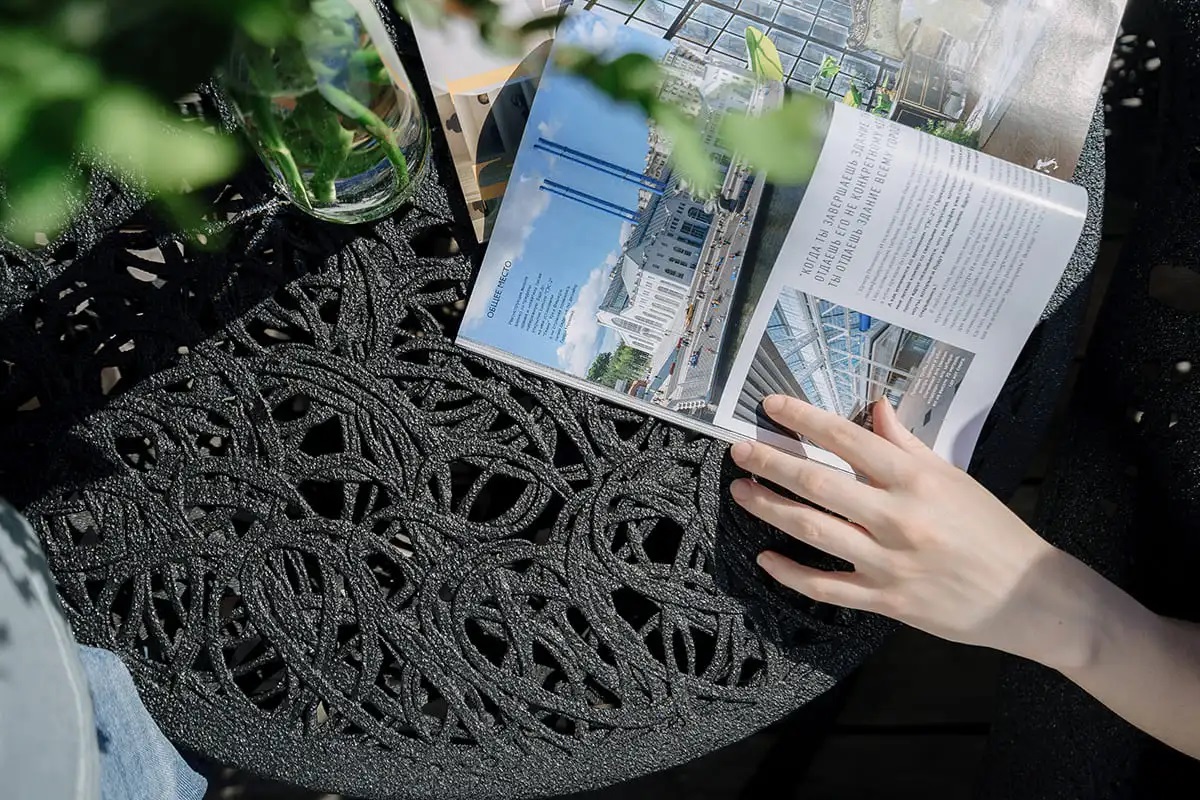 Стол Vitgarden Race Table d100 из базальта, цвет черный фото 2