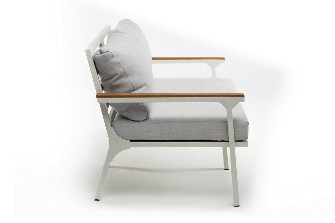 Диван из алюминия CONCORDE 3-х местный белый Joygarden фото 6