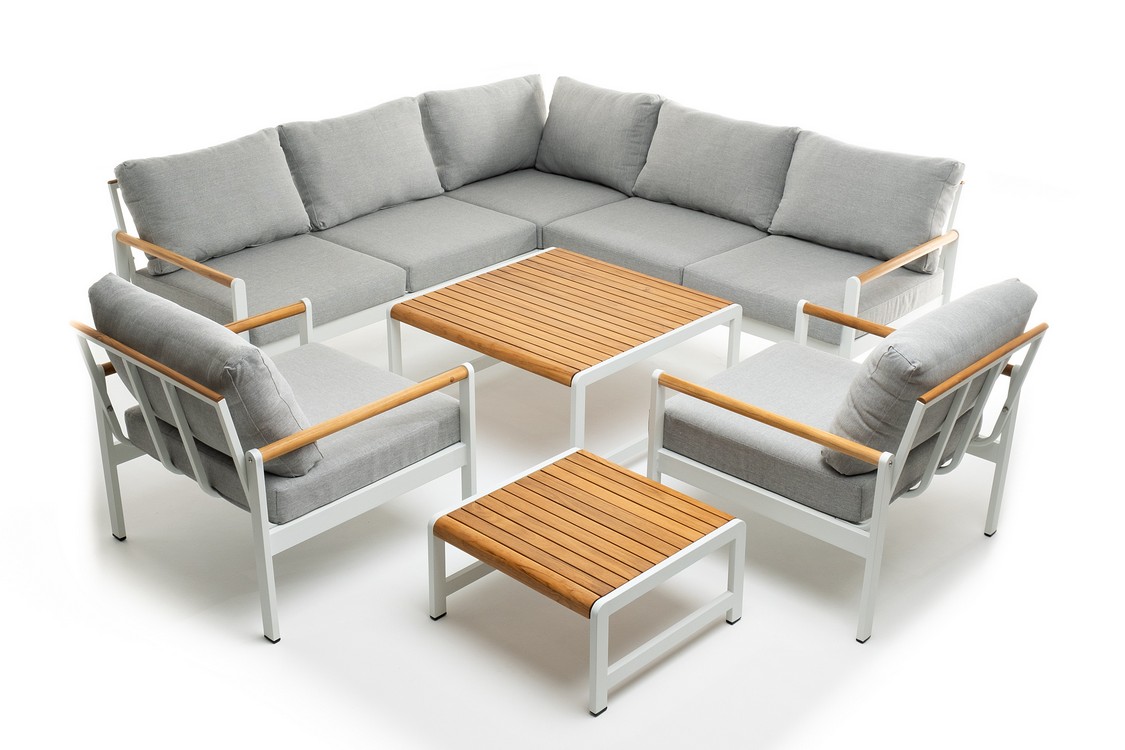 Лаунж зона из алюминия MAYA L белая Joygarden фото 1