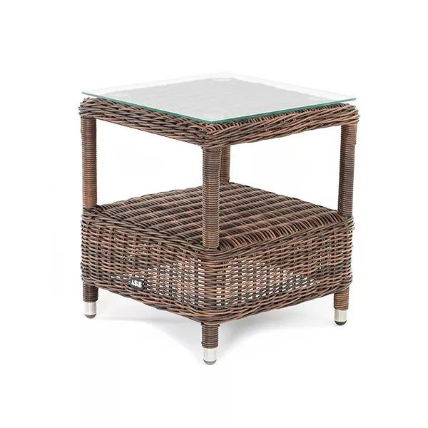 Столик кофейный Форио 4SIS из искусственного ротанга, цвет коричневый фото 1