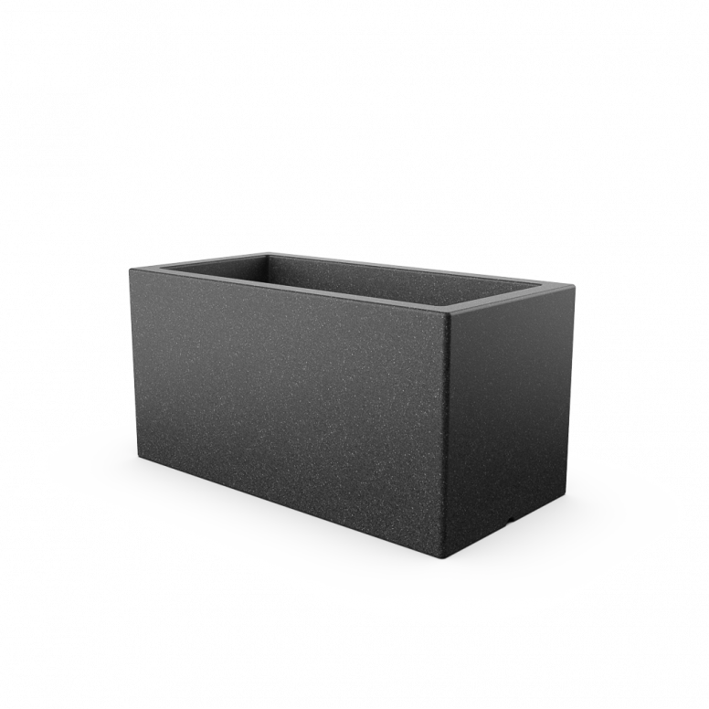 Кашпо Berkano Cubric 80x40 Black Granite фото 1