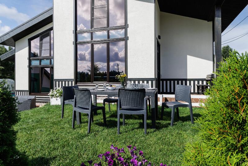 Обеденный комплект July M Royal Family из пластика, цвет графит фото 8