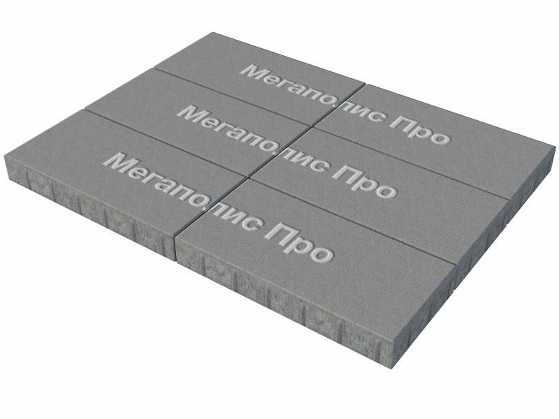 Тротуарная плитка Выбор Прямоугольник Б.5.П.10 600х300х100 мм Стандарт Серый фото 3