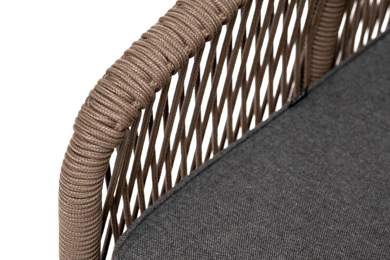 Диван двухместный Канны 4SIS из роупа (веревки), каркас дуб, цвет коричневый фото 6