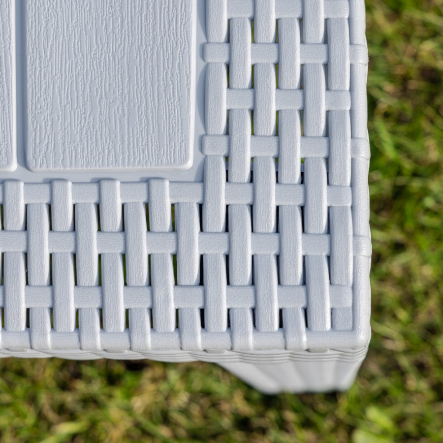 Обеденный комплект Lana S Royal Family из пластика, цвет светло-серый фото 5