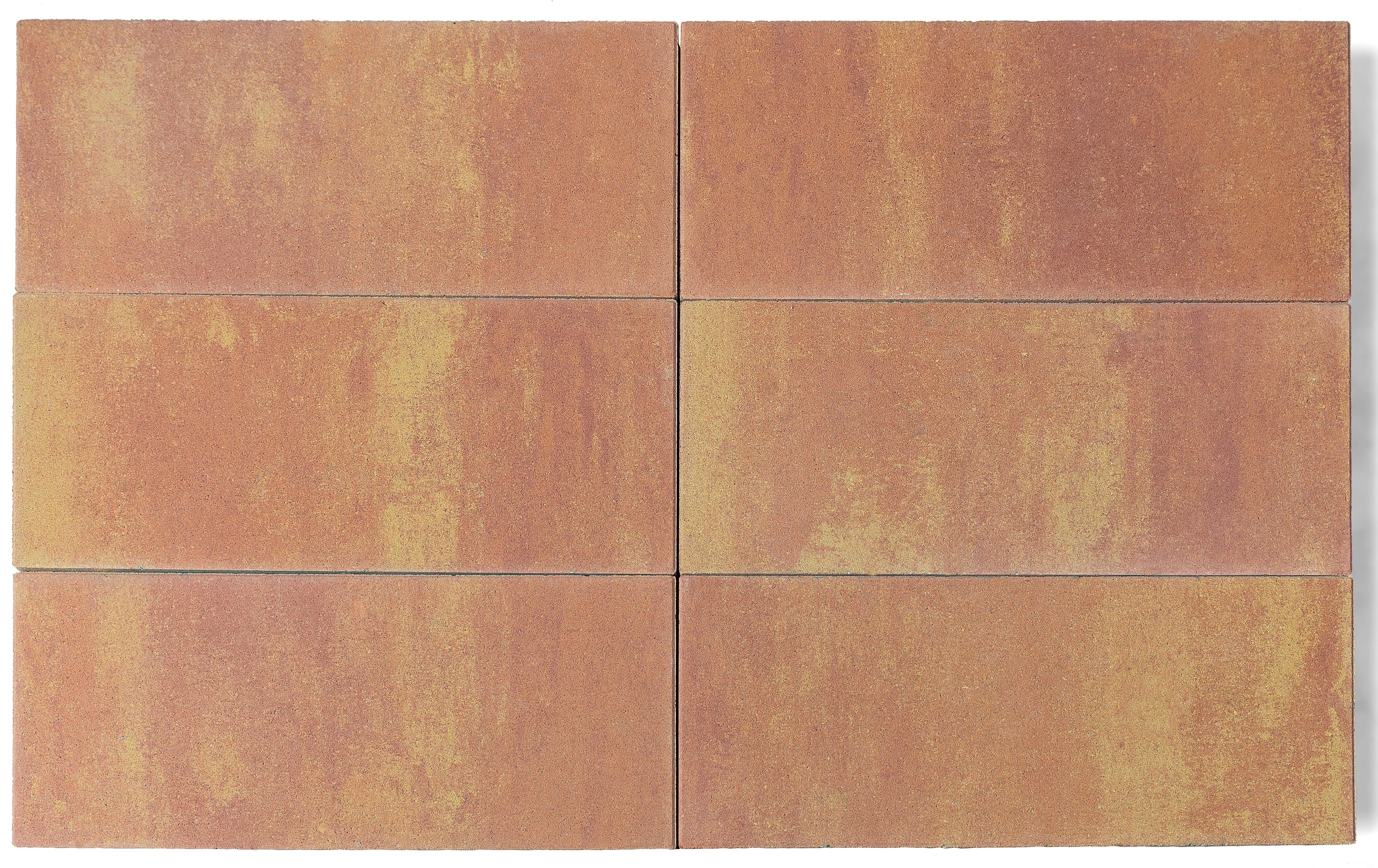Тротуарная плита Cити Braer ColorMix 600*300*80мм Рассвет фото 1