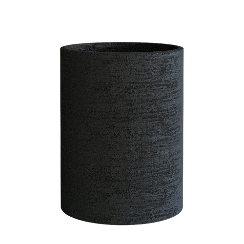 Кашпо Concretika Cylinder D40 H80 Erosia Black фото 1