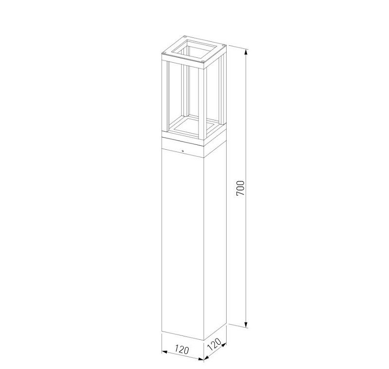 Уличный светильник Elektrostandard Frame LED IP54 1529 TECHNO LED серый фото 3