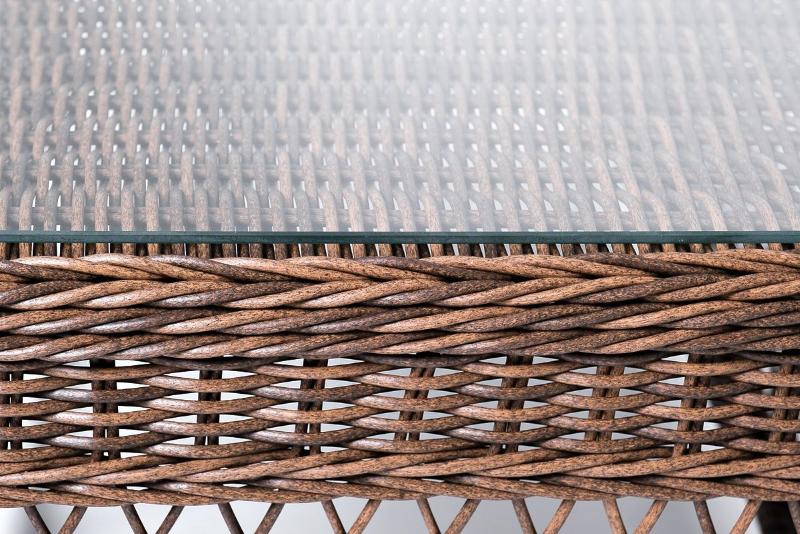Лаунж-зона Асти 4SIS из искусственного ротанга, цвет коричневый 4 персоны фото 5