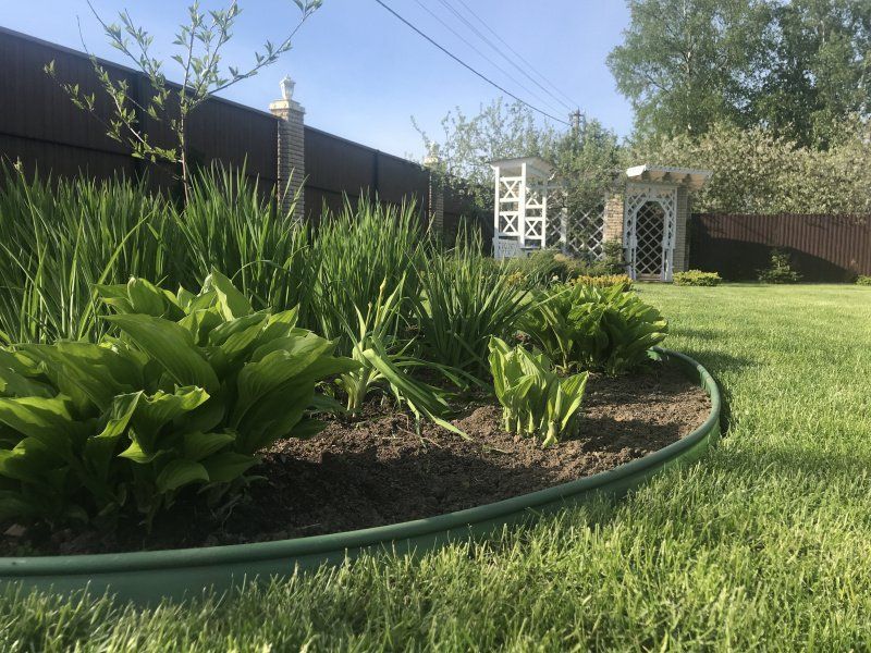 Бордюр садовый KANTA Standartpark PRO пластиковый Оливковый фото 3