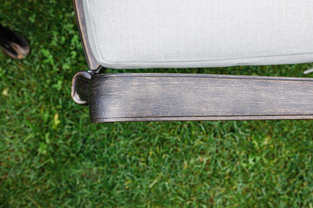 Обеденный комплект Wilhelm Royal Family из литого алюминия на 6 персон. Овальный стол фото 7