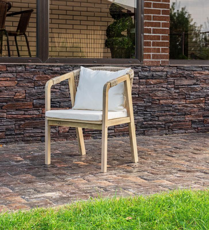 Обеденное кресло Michelle Royal Family из дерева, цвет бежевый фото 1