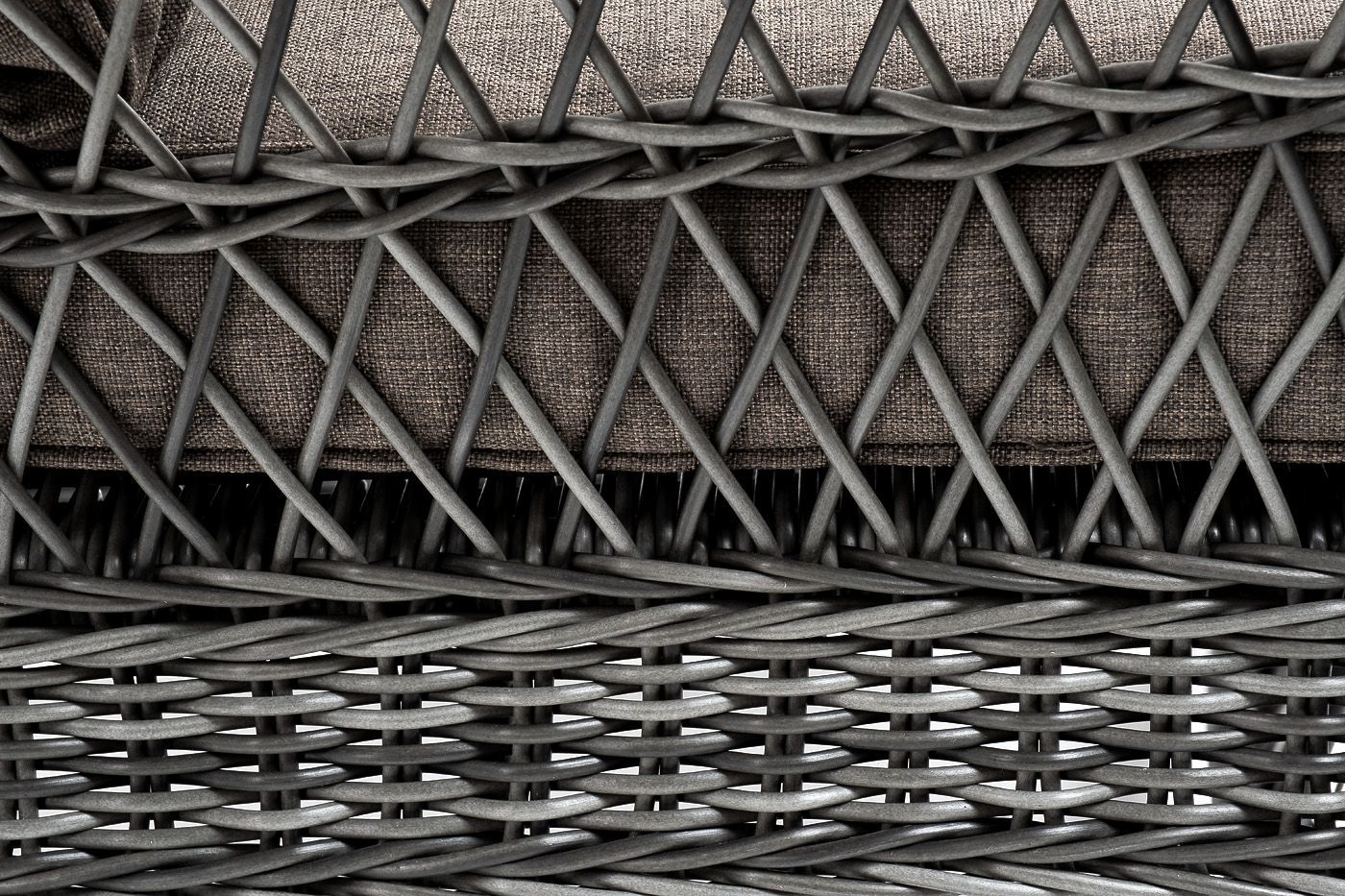 Кресло Гранд Латте 4SIS из искусственного ротанга, цвет графит фото 5