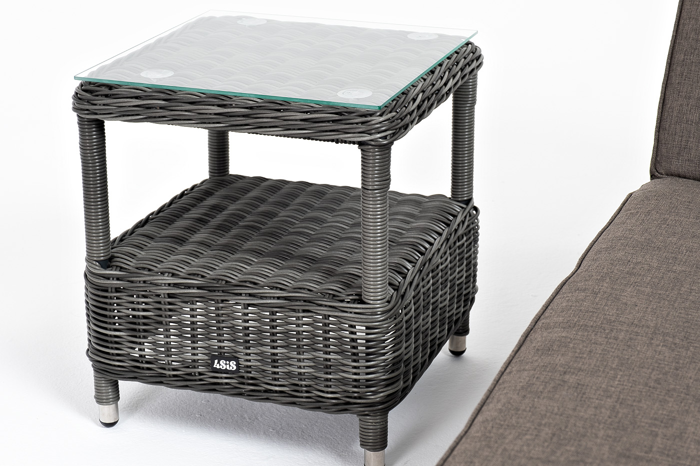 Рим комплект шезлонг со столиком, цвет графит фото 6