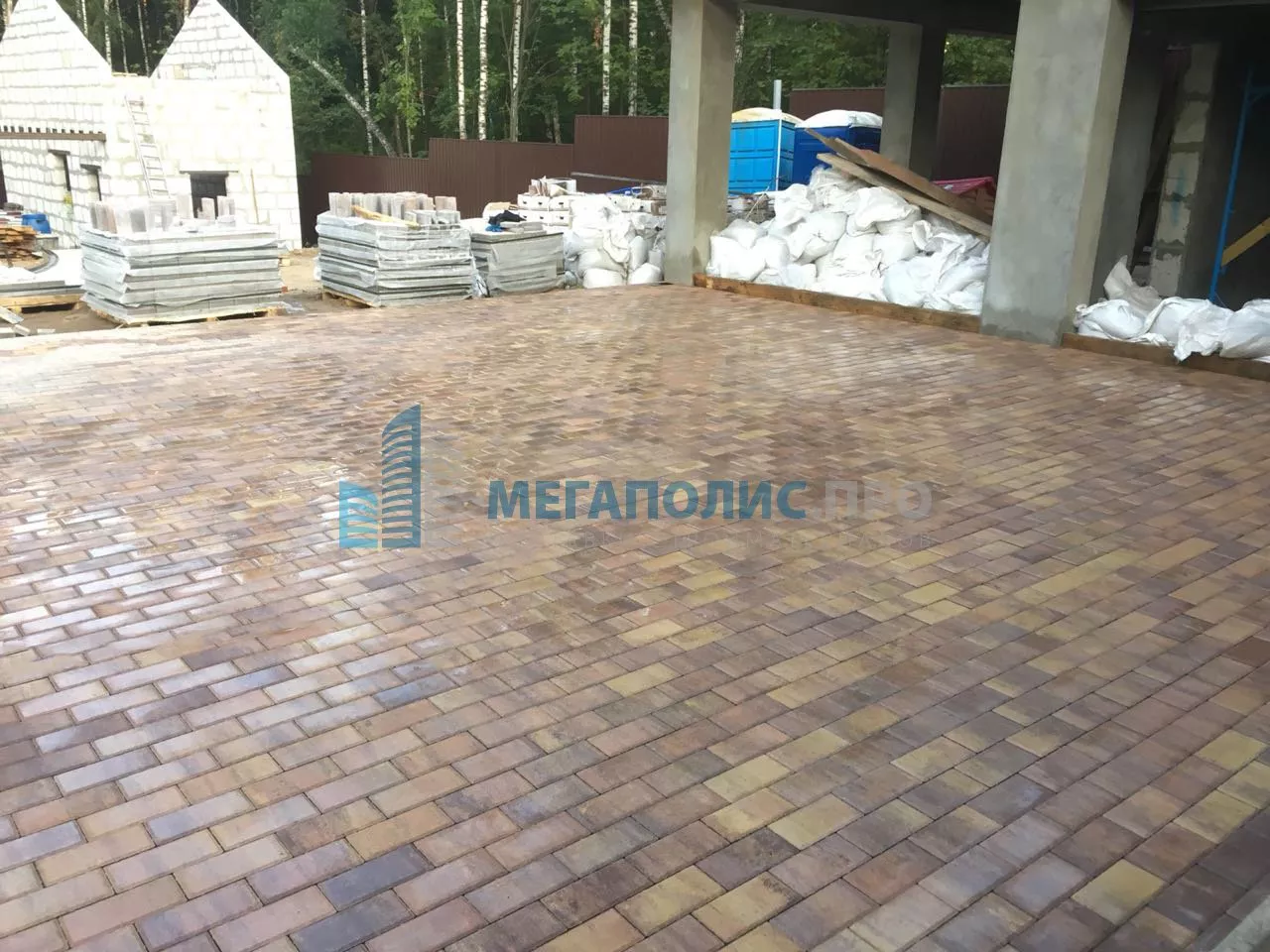 Брусчатка Braer Прямоугольник (кирпич) ColorMix 200х100х40 мм Прайд фото 5