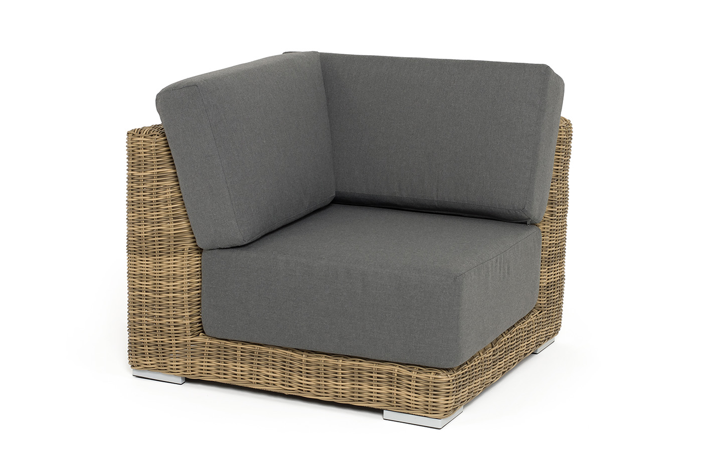 Капри модуль диванный угловой с подушками, цвет соломенный фото 1