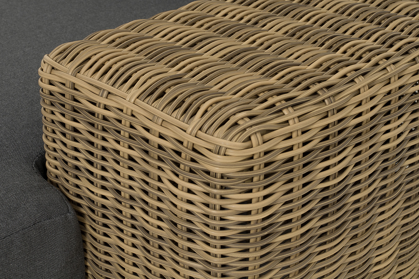 Капри кушетка из искусственного ротанга, цвет соломенный фото 6