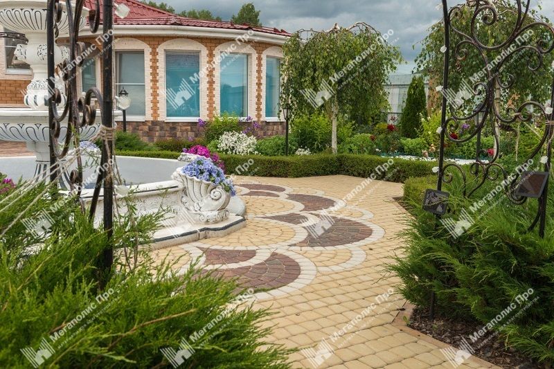 Тротуарная плитка Braer Классико круговая 60 мм. Белый фото 5