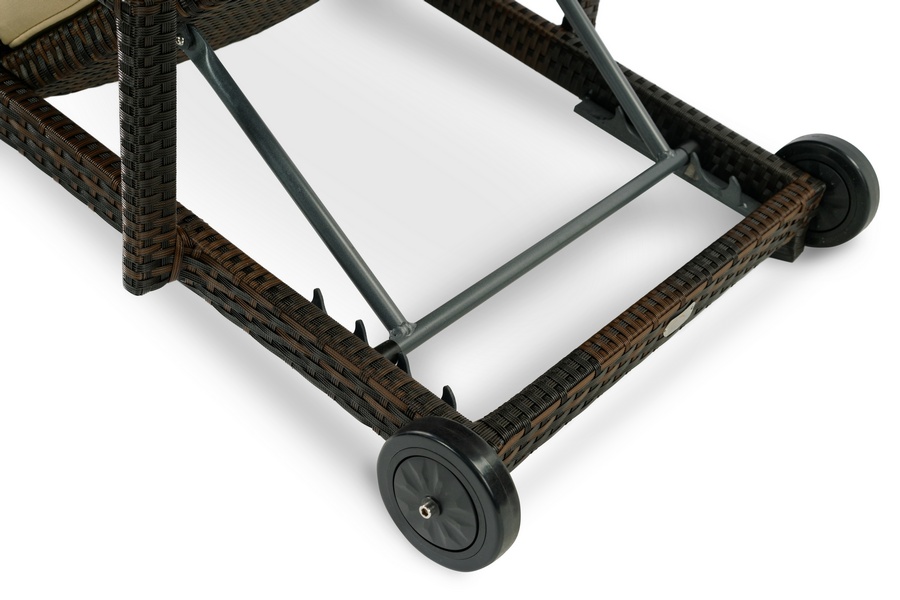 Плетеный шезлонг MILANO темно-коричневый Joygarden фото 2