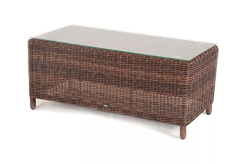 Журнальный столик Кон Панна 4SIS из искусственного ротанга, цвет коричневый фото 1