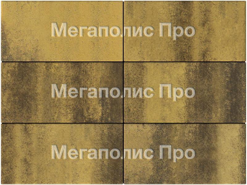 Тротуарная плитка Выбор Прямоугольник Б.5.П.8 600х300х80 мм Листопад Янтарный фото 4