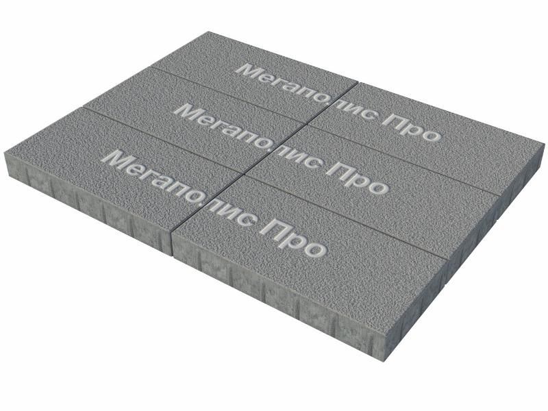 Тротуарная плитка Выбор Прямоугольник Б.5.П.10 600х300х100 мм Серый Гранит фото 3