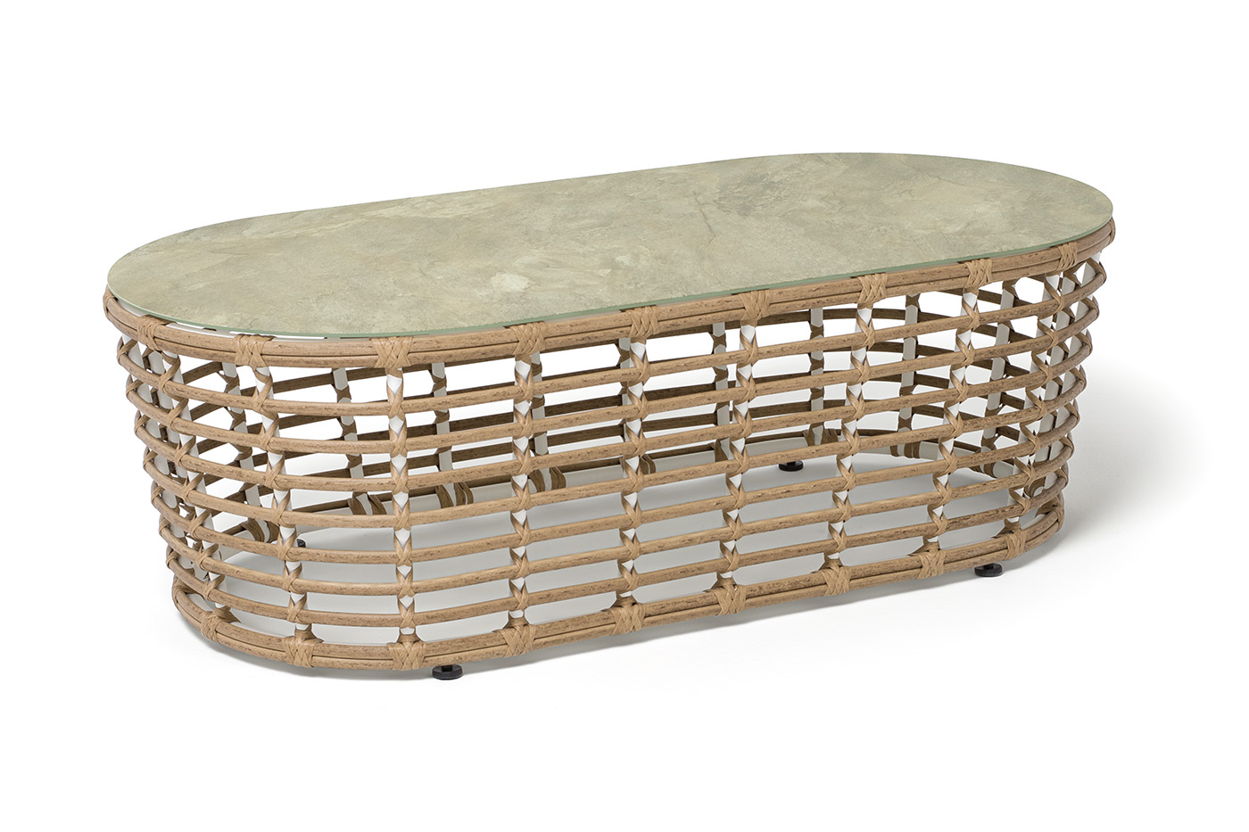 Валенсия журнальный столик из искусственного ротанга, цвет соломенный фото 1