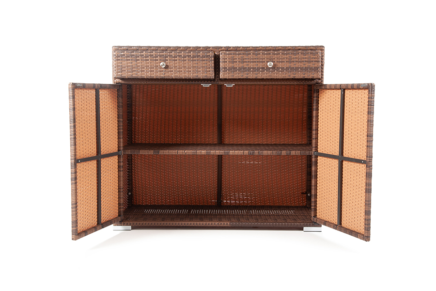 Мальта тумба плетеная из искусственного ротанга, цвет коричневый фото 4