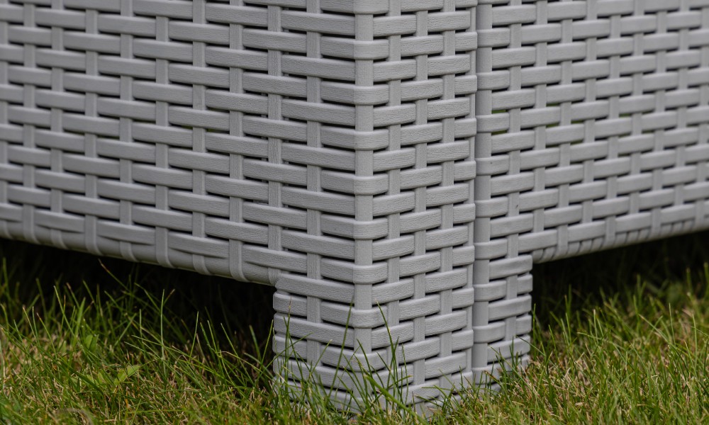 Диван двухместный Lana Royal Family из пластика, цвет светло-серый фото 4