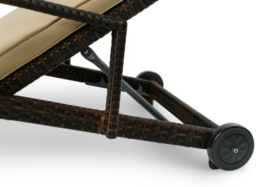 Плетеный шезлонг MILANO темно-коричневый Joygarden фото 3