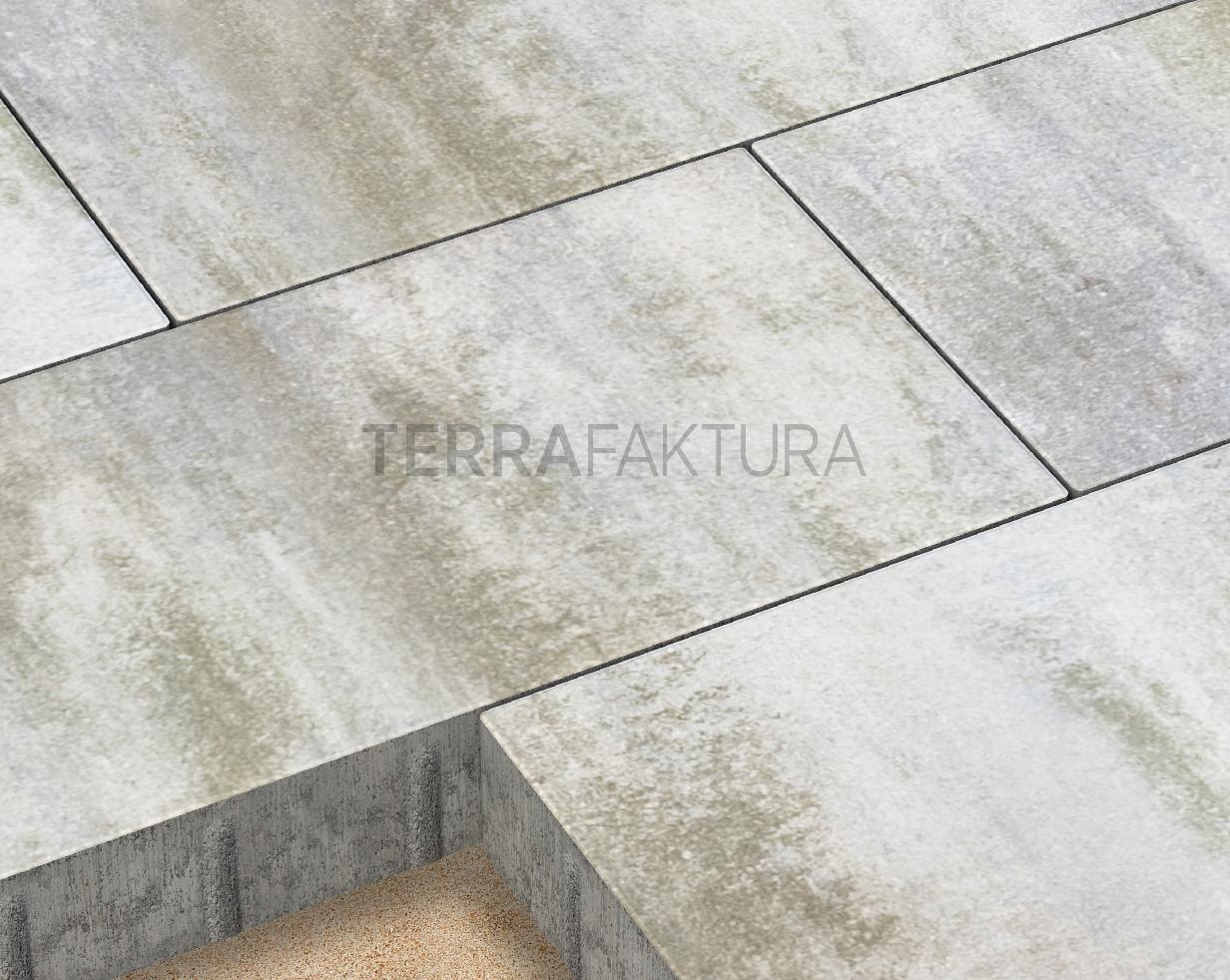Тротуарная плитка Terrafaktura Урбан 600x300x80 мм Таежный ягель фото 3