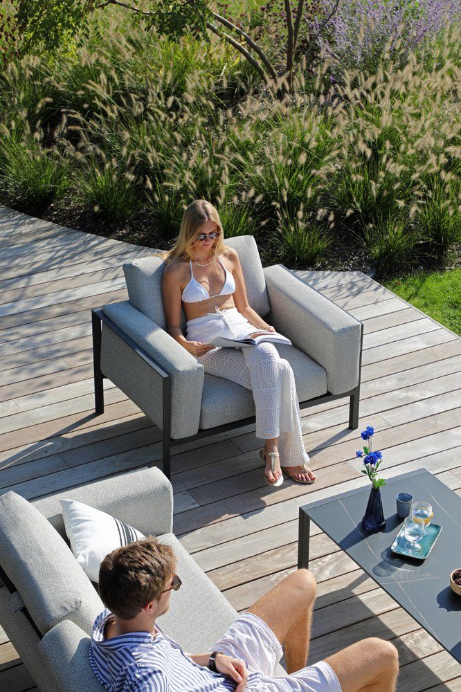 Кофейный стол Stockholm Brafritid антрацит/черный, алюминий/спеченный камень фото 4