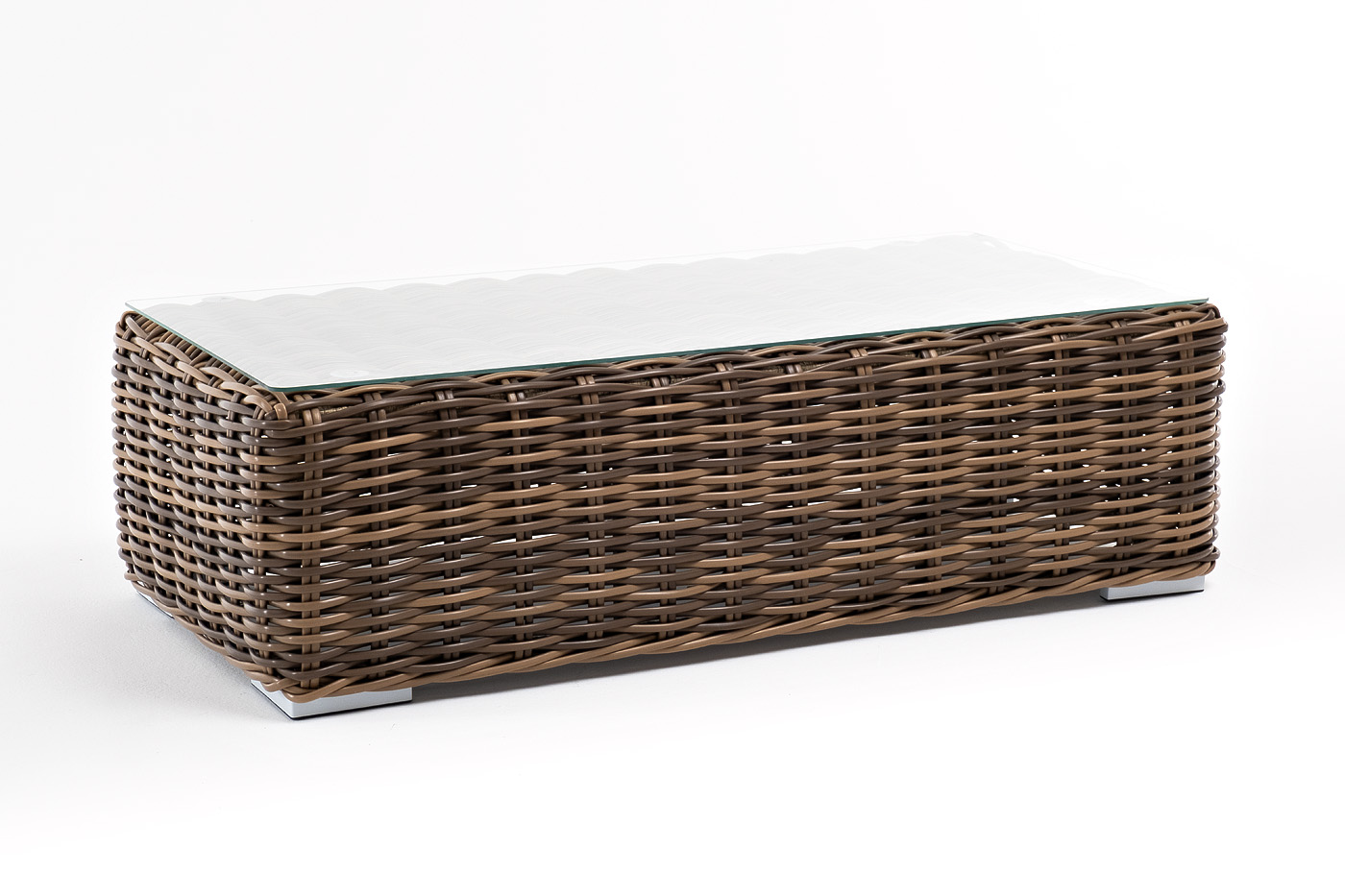 Палермо журнальный столик из искусственного ротанга, цвет соломенный фото 3