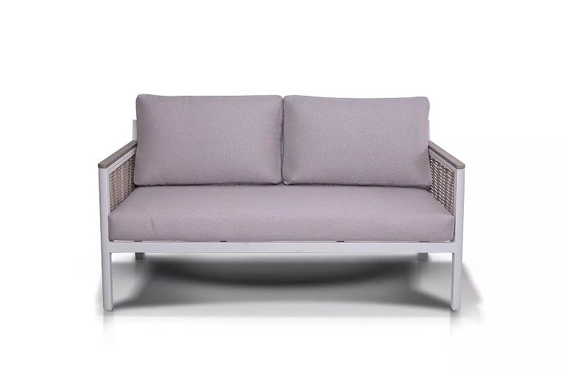 Диван двухместный Сан Ремо 4SIS из роупа (веревки), каркас из алюминия фото 2