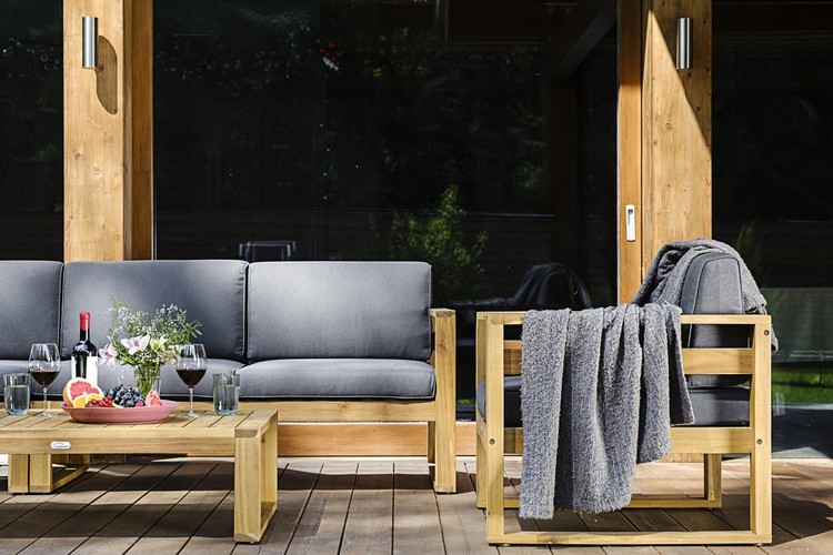 Мебель садовая для лаунж зоны из акации БУКА с кофейным столом Joygarden фото 9