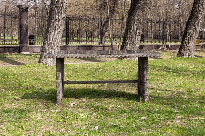 Обеденный стол Fiona Royal Family из искусственного ротанга, цвет серый фото 5