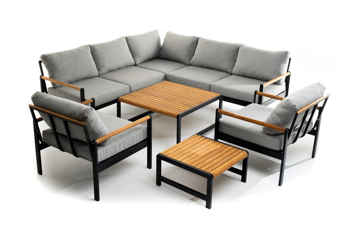 Лаунж зона из алюминия MAYA L темный графит Joygarden фото 1