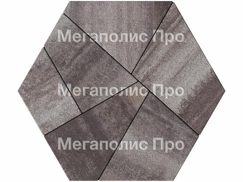 Тротуарная плитка Выбор Оригами Б.4.Фсм.8 80 мм Листопад Гранит Хаски фото 3